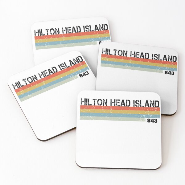 Item preview, Hilton Head Island City Area Code Retro Vintage Stripes   designed and sold by Merica1st.