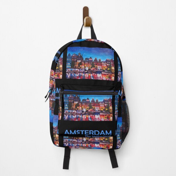 Item preview, Retro Travel Poster Amsterdam Netherlands designed and sold by artshop77.