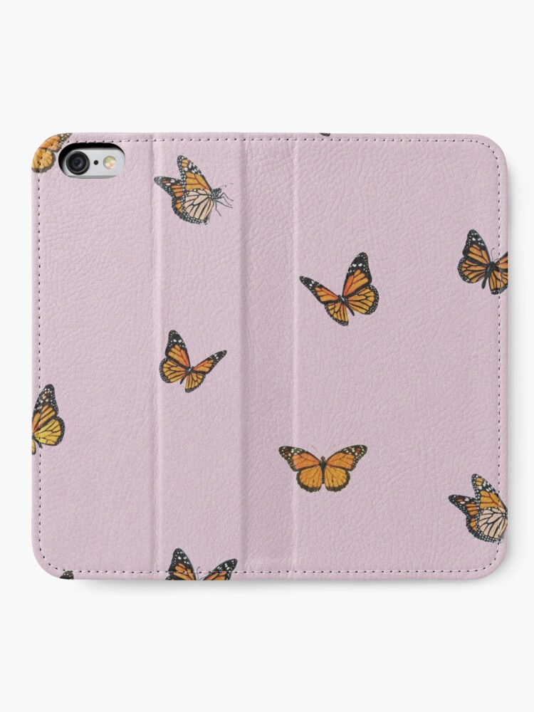 Purple Butterfly Wallpaper Iphone Wallet By Idkbrb Redbubble