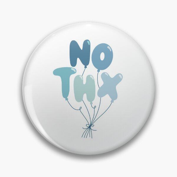 Item preview, No Thx Blue Balloon Letters designed and sold by Createbyrachel.