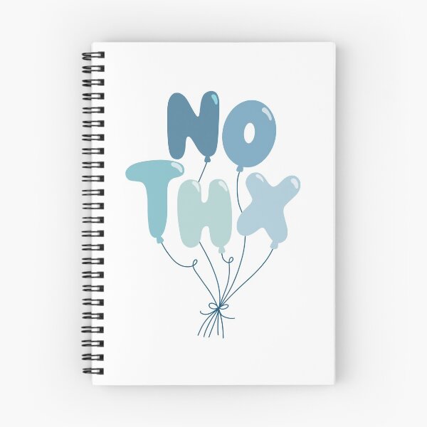 Item preview, No Thx Blue Balloon Letters designed and sold by Createbyrachel.