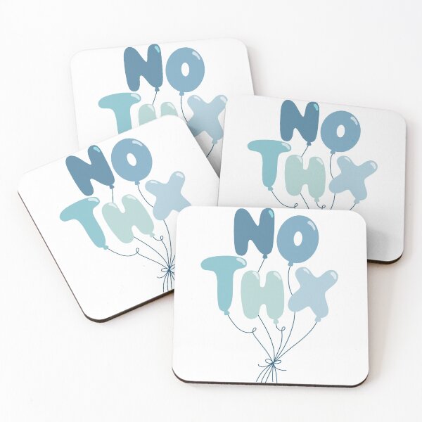 Item preview, No Thx Blue Balloon Letters designed and sold by Createbyrachel.