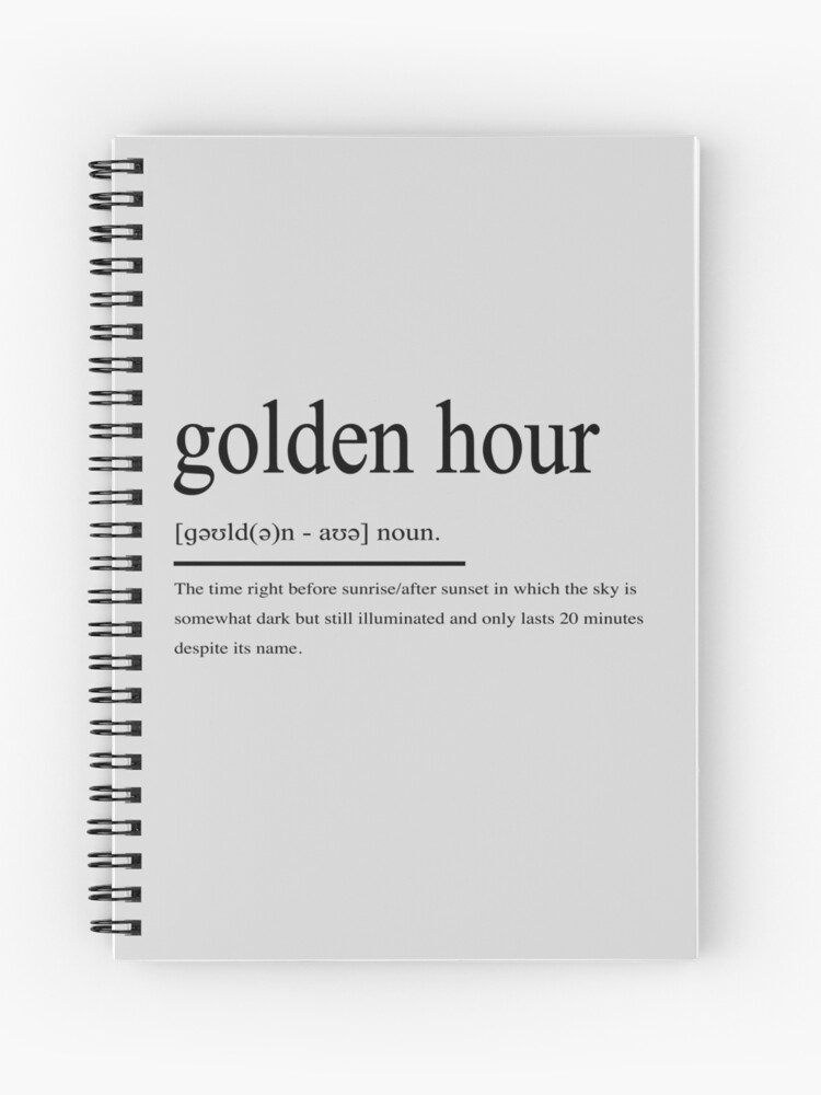 Golden Hour Spiral Notebook