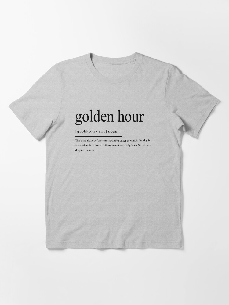 Golden hour t shirt Clearance
