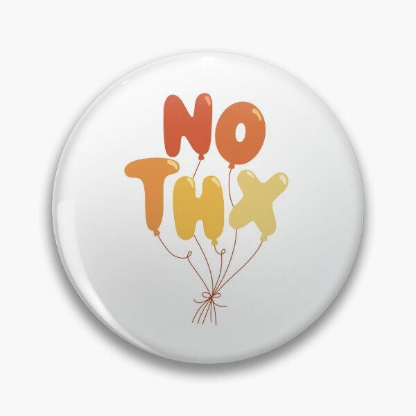 Item preview, No Thx Balloon Letters designed and sold by Createbyrachel.