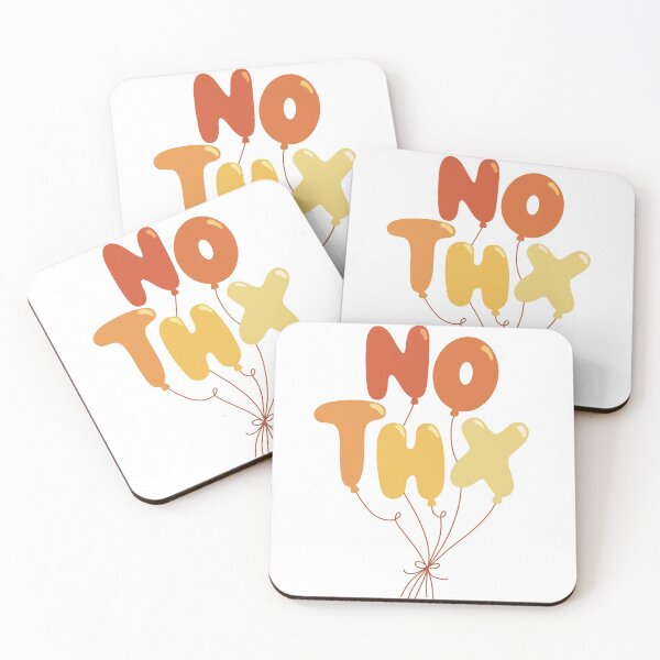 Item preview, No Thx Balloon Letters designed and sold by Createbyrachel.