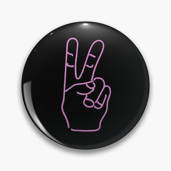 Item preview, Neon Pink Glow Peace Sign designed and sold by fourleafphotos.