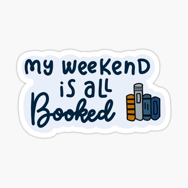 All Booked Sticker