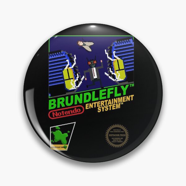 Item preview, Retro Video Games Nintendo NES Cover Art Brundlefly designed and sold by Meta Cortex.