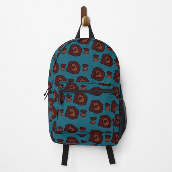Item preview, Brown shapes pattern on Blue 2 designed and sold by longford.