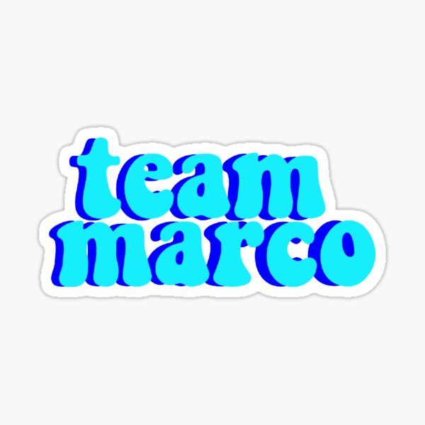 Team Marco Kissing Booth Movie Sticker Sticker By Empatch Redbubble