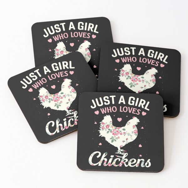 Item preview, Just A Girl Who Loves Chickens, Floral Farmer Girl Gifts designed and sold by Best Designer.
