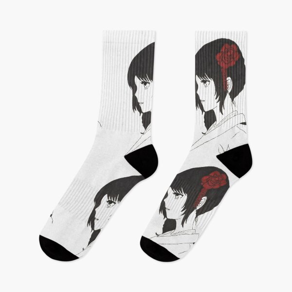 Item preview, Manga Girl With Red Flower designed and sold by MysticStudio.
