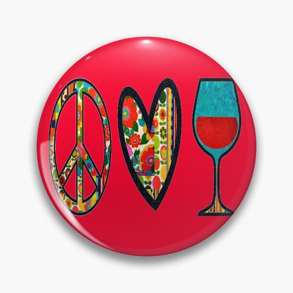 Item preview, RetroSweet Peace Love & Wine designed and sold by artbyomega.
