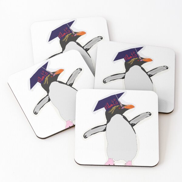 Item preview, Pingüino de macarrones con gorra de graduado 2020 designed and sold by RBlupin.