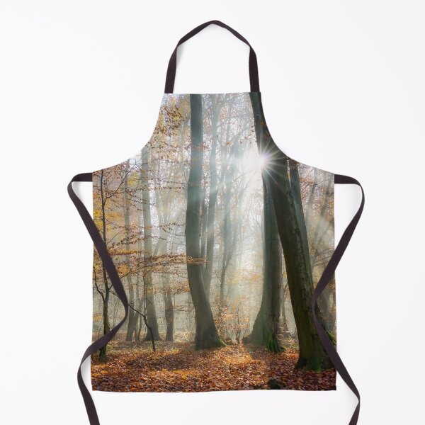 Item preview, Sun rays in a mystic misty forest designed and sold by Katho Menden.