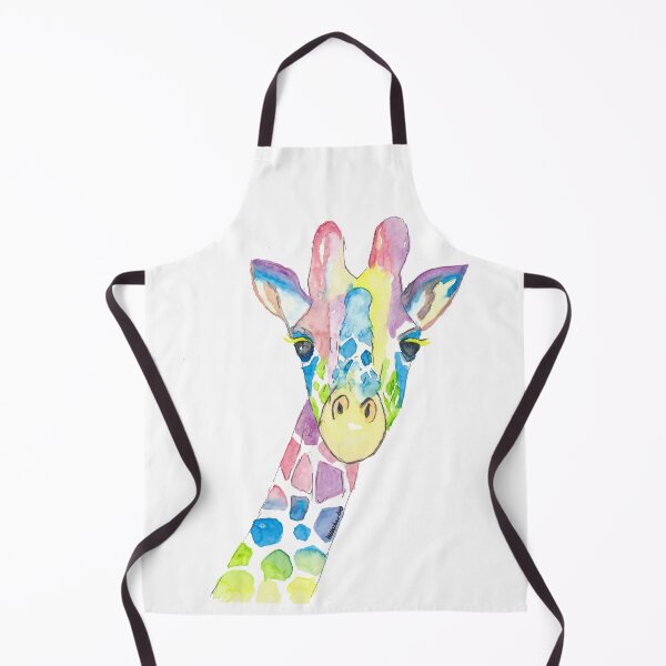 Item preview, Colorful cheerful giraffe - watercolor designed and sold by artshop77.