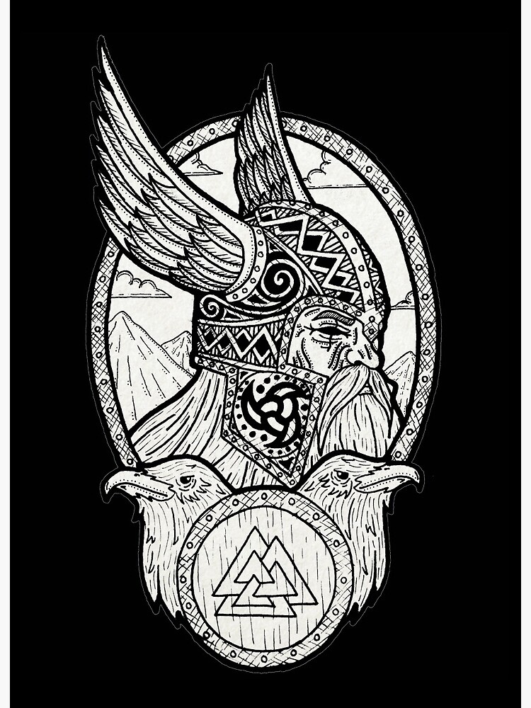 Something a bit different tattoo wise Munnin carrying Odins eye its  mouth  rNorse