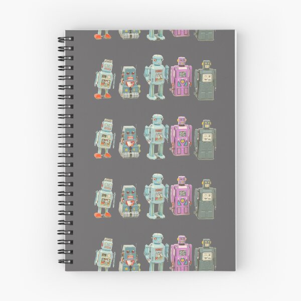 Item preview, Five Retro Robot Toys in a Row designed and sold by kbircham.