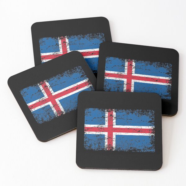 Item preview, Iceland Icelandic flag flag used look designed and sold by GeogDesigns.
