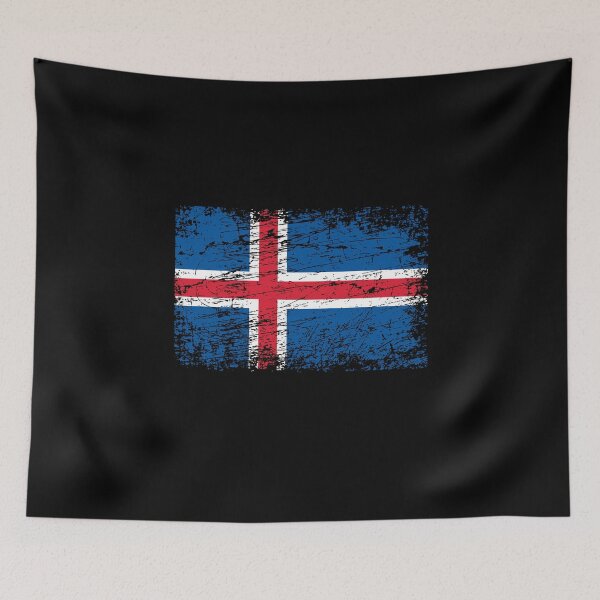Item preview, Iceland Icelandic flag flag used look designed and sold by GeogDesigns.