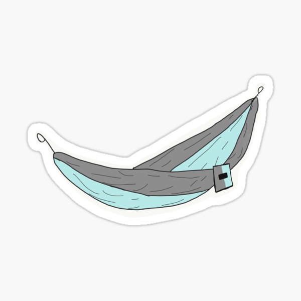 Blue and Grey Hammock Sticker