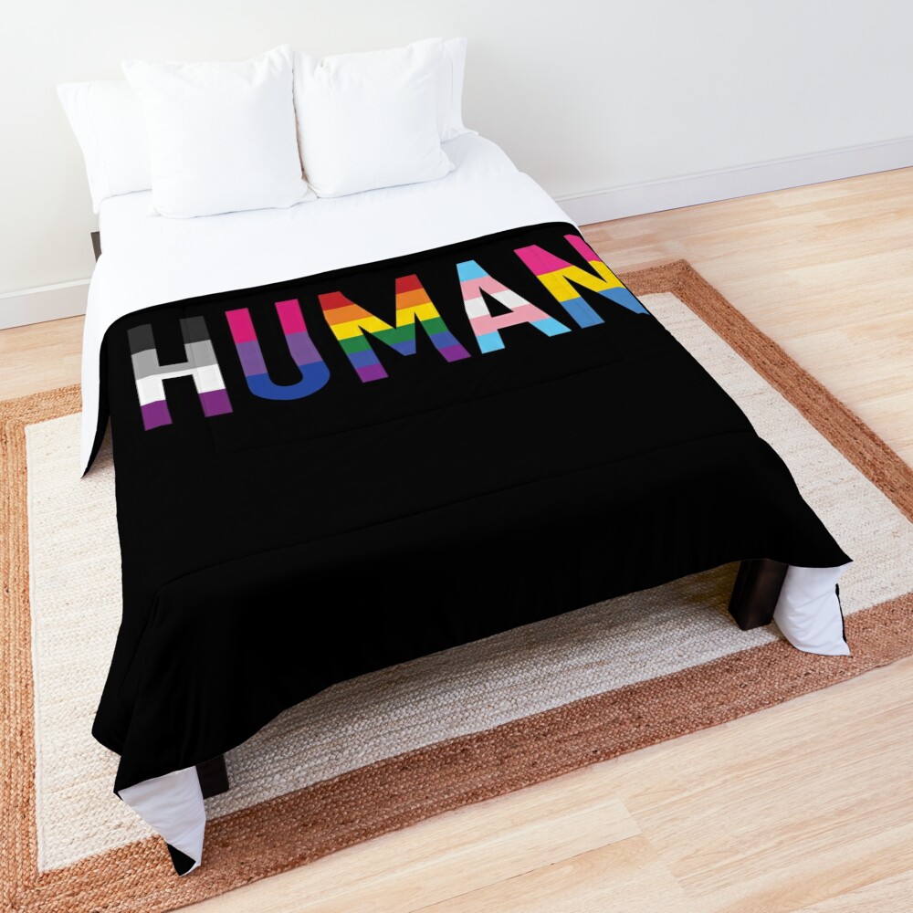 Human, Various Queer Flags 1 Comforter