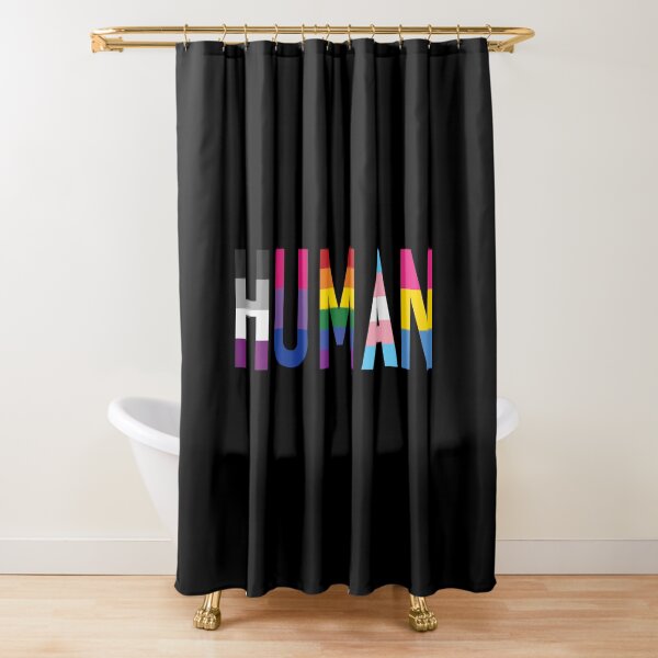 Human, Various Queer Flags 1 Shower Curtain