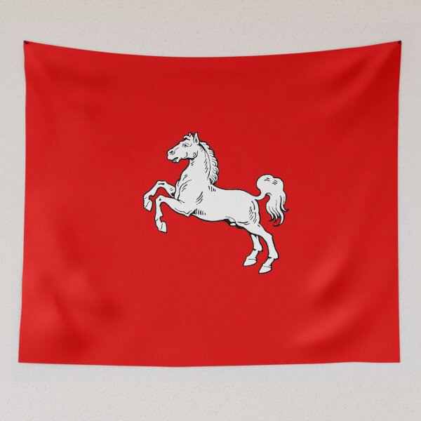 Item preview, Lower Saxony Steed Coat of Arms - Horse Heraldry designed and sold by Qrhoo.