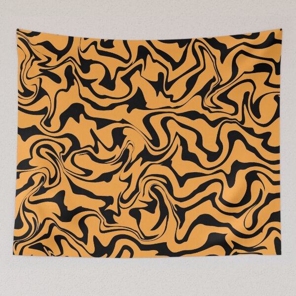 Item preview, Tiger skin Seamless twirling pattern liquid marble texture design designed and sold by anins-azuree.