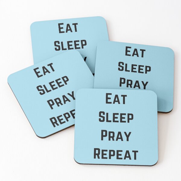 Item preview, Eat Sleep Pray Repeat (Black) designed and sold by OneCherubim.