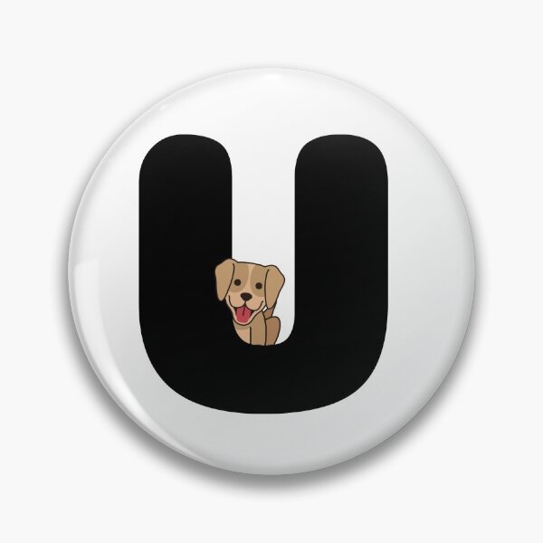 Aperçu de l'œuvre Chien personnalisé Initial U créée et vendue par TheFamilyVan.