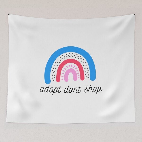 Item preview, adopt dont shop rainbow designed and sold by Identity Club Co.