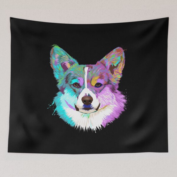 Item preview, Colored Corgi Dog designed and sold by alwe-designs.