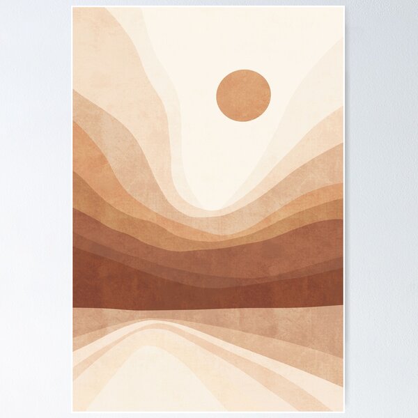 Burnt Orange Sun, New Boho Yoga Mat by The Miuus Studio