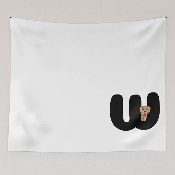 Item preview, Personalized Dog Initial W designed and sold by TheFamilyVan.
