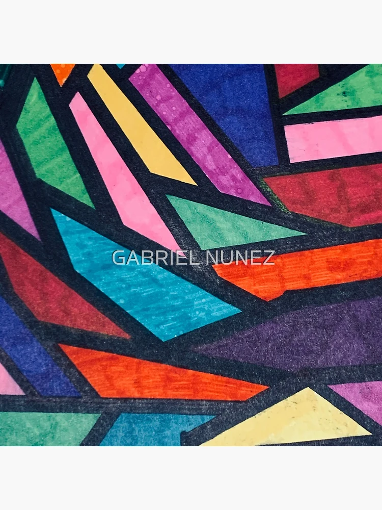 Thumbnail 4 of 4, Clock, Color patterns  designed and sold by GABRIEL NUNEZ.