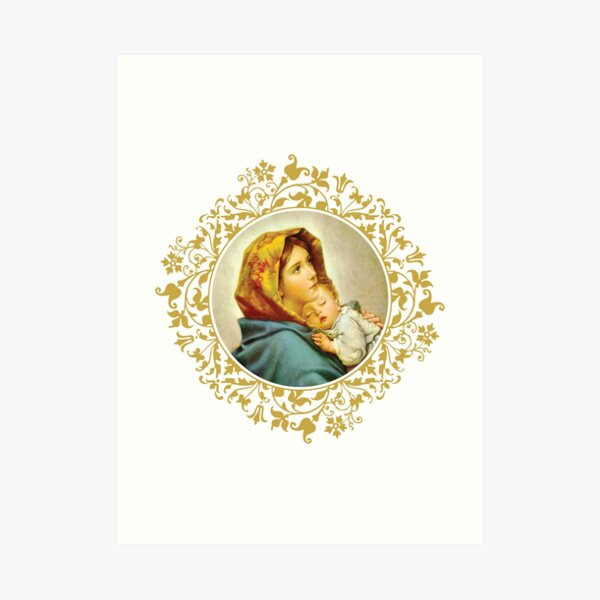 Virgin Mary with Jesus Child Art Print