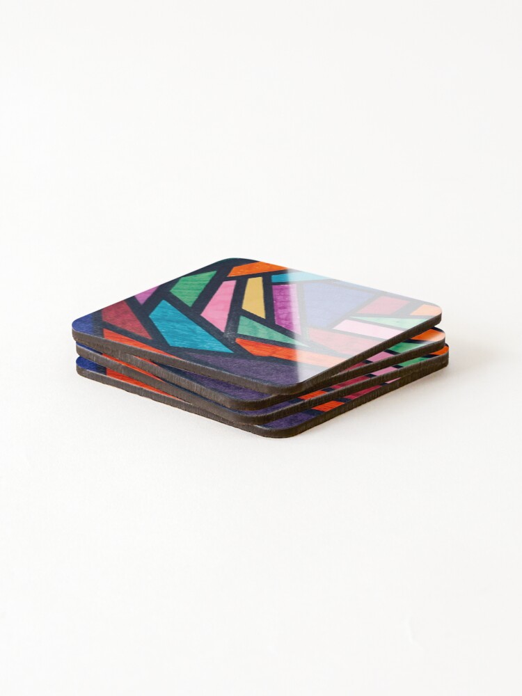 Thumbnail 4 of 5, Coasters (Set of 4), Color patterns  designed and sold by zenlighten305.