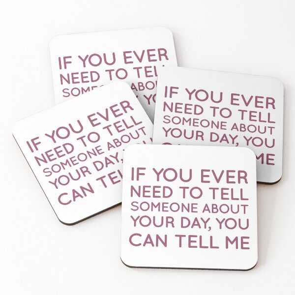 Item preview, "If you ever need to tell someone about your day" Olicity designed and sold by Ghostfoxshop.