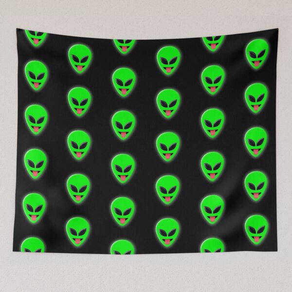 Item preview, Alien Head Tongue Out Emoji Pattern designed and sold by williamcuccio.