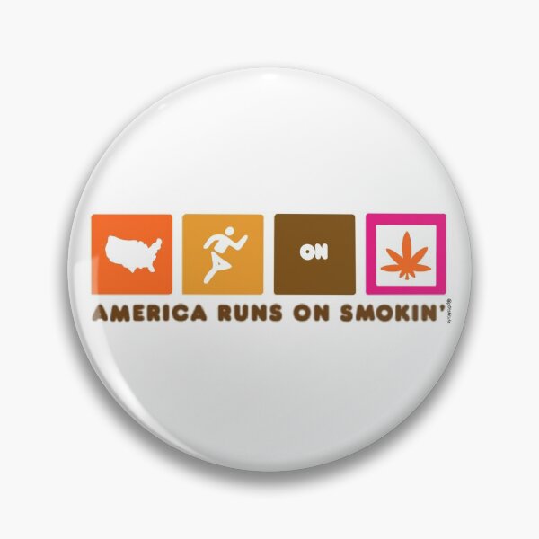 Item preview, America Runs On Smokin Cannabis Logo designed and sold by p0tstitute.