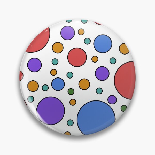 Item preview, multicolored pop art polka dots designed and sold by pauloneill-art.