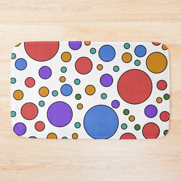 Item preview, multicolored pop art polka dots designed and sold by pauloneill-art.