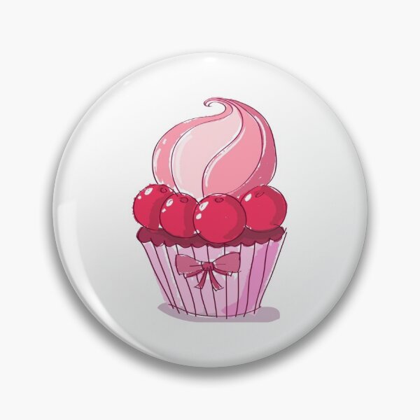 Item preview, cherry topped cupcake designed and sold by thecakeseries.