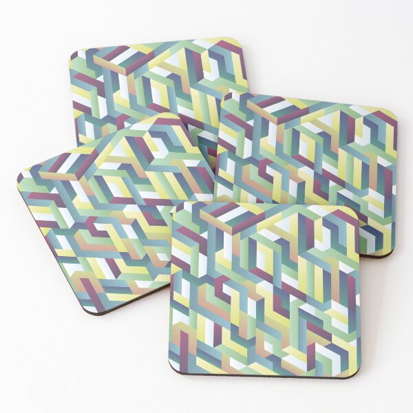 Item preview, Blue & Green Isometric Design designed and sold by JordanWDesign.