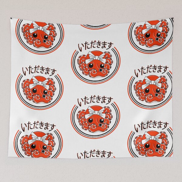 Item preview, Itadakimasu Sushi Octopus  designed and sold by MadJamesDesigns.
