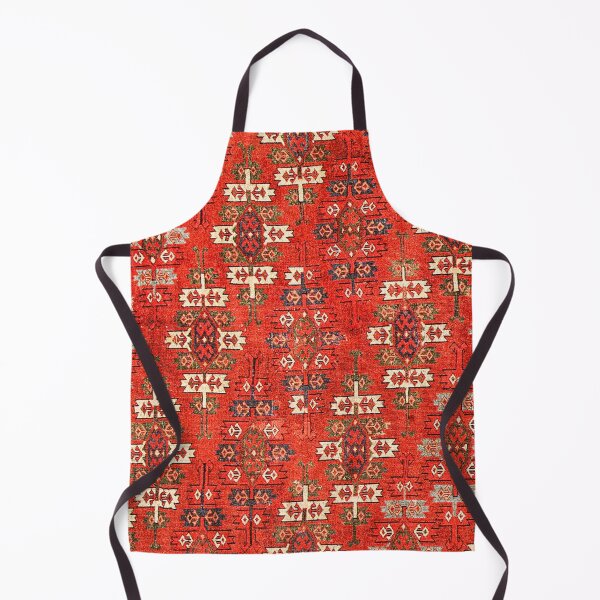 Item preview, Southwest Shapes II // Bright Colorful Red Orange Green Creme Ornate Southwestern Tuscan Rug Pattern designed and sold by vintagepatterns.