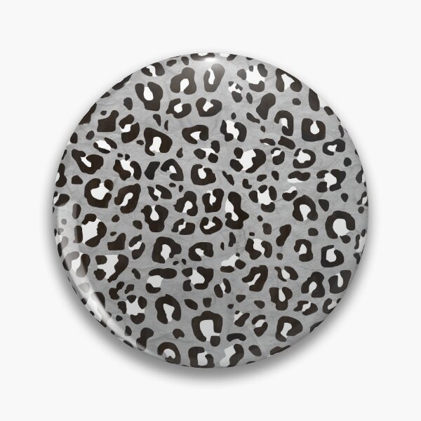 Item preview, Medium Gray Leopard Print with Black and White Spots designed and sold by Bumblefuzzies.