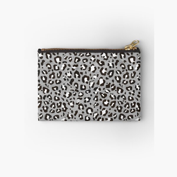Item preview, Medium Gray Leopard Print with Black and White Spots designed and sold by Bumblefuzzies.